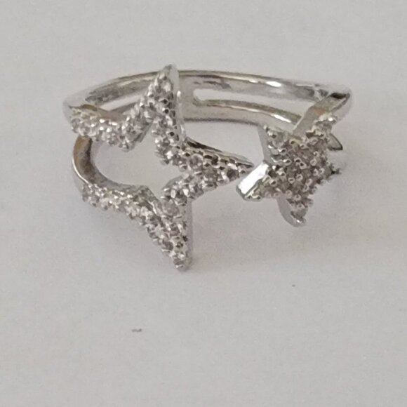 CZ Shooting Star Adjustable Ring - Picture 3 of 8